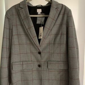 A New Day Plaid Blazer NWT Size Large